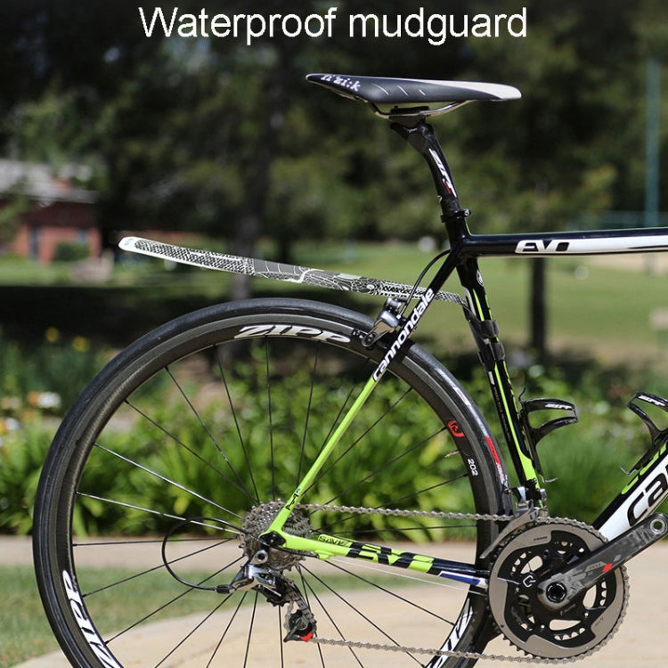 ENLEE E-641316 6pcs /Set Bicycle Extended Front And Rear Mudguards Road Bike Quick Detachable Fenders, Style: Five-Star Model