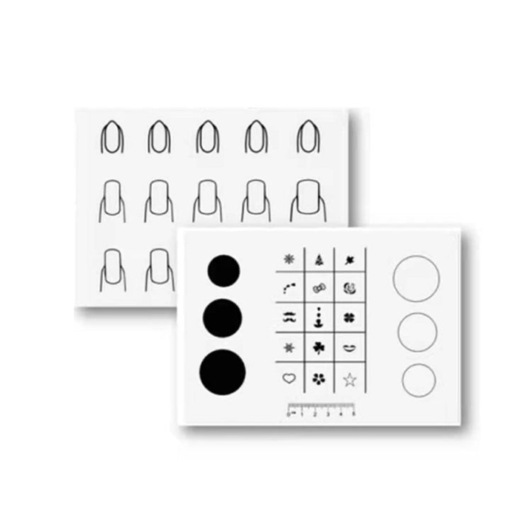 Silicone Manicure Pads Nail Sticker Printing Filling Coloring Pads(21x15cm A)