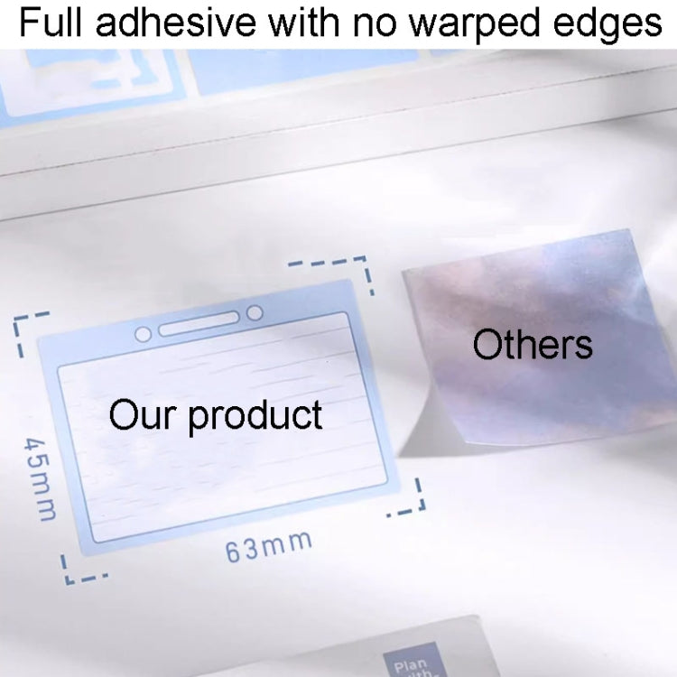 256pcs /Box Pull Out Sticky Notes Office Memo Ticket Paper(Gradient Blue) - Memo Paper by PMC TechLife | Online Shopping South Africa | PMC TechLife | Buy Now Pay Later Mobicred