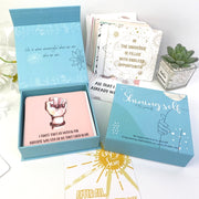 50 Sheets Women Inspirational Cards Affirming Positive English Encouragement Greeting Card Set(KP003)