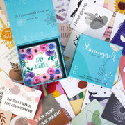 50 Sheets Women Inspirational Cards Affirming Positive English Encouragement Greeting Card Set(KP003)