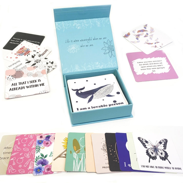 50 Sheets Women Inspirational Cards Affirming Positive English Encouragement Greeting Card Set(KP003) - Handbook Decorative Stickers by PMC TechLife | Online Shopping South Africa | PMC TechLife