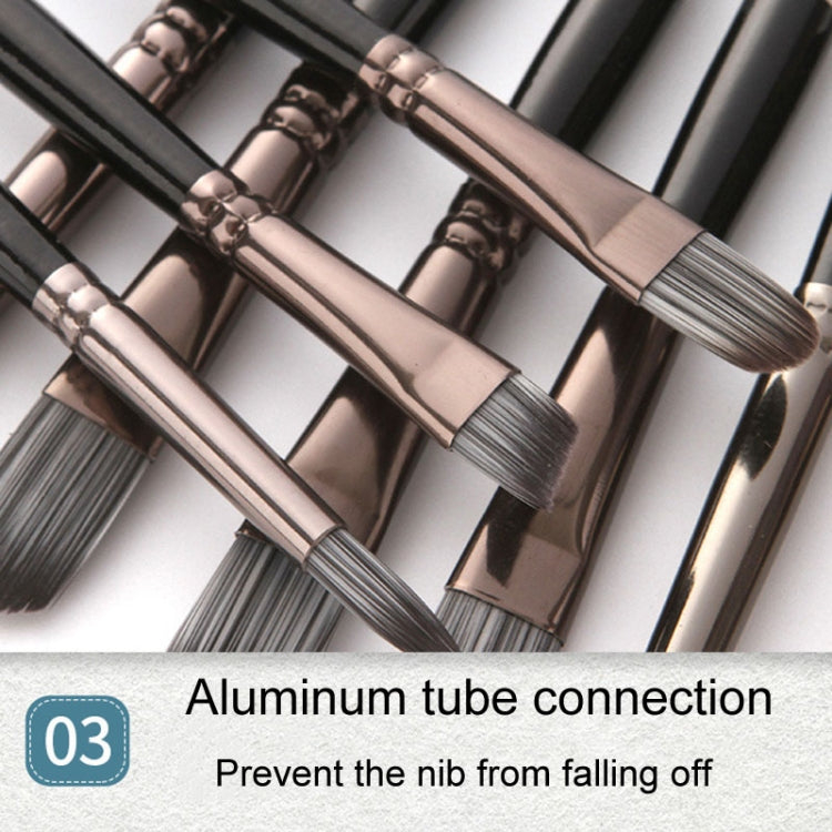 ZHU TING 24pcs /Set Nylon Bristle Paintbrush Set Painting Watercolor Brushes With Cloth Bag(White Rod) - free shipping - PMC TechLife - Order now!