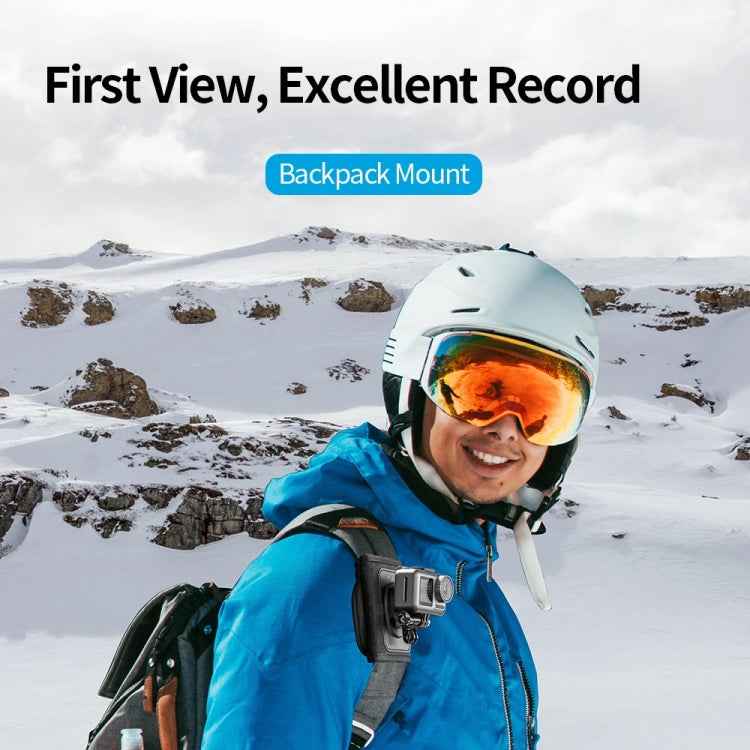 TELESIN Backpack Shoulder Strap Bracket Mount for GoPro Hero / Insta360 /  SJCAM / DJI Action Accessories, Spec: Set A - Backpack Clip by TELESIN | Online Shopping South Africa | PMC TechLife | Buy Now Pay Later Mobicred