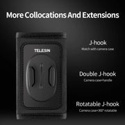 TELESIN Backpack Shoulder Strap Bracket Mount for GoPro Hero / Insta360 /  SJCAM / DJI Action Accessories, Spec: Only Strap Mount