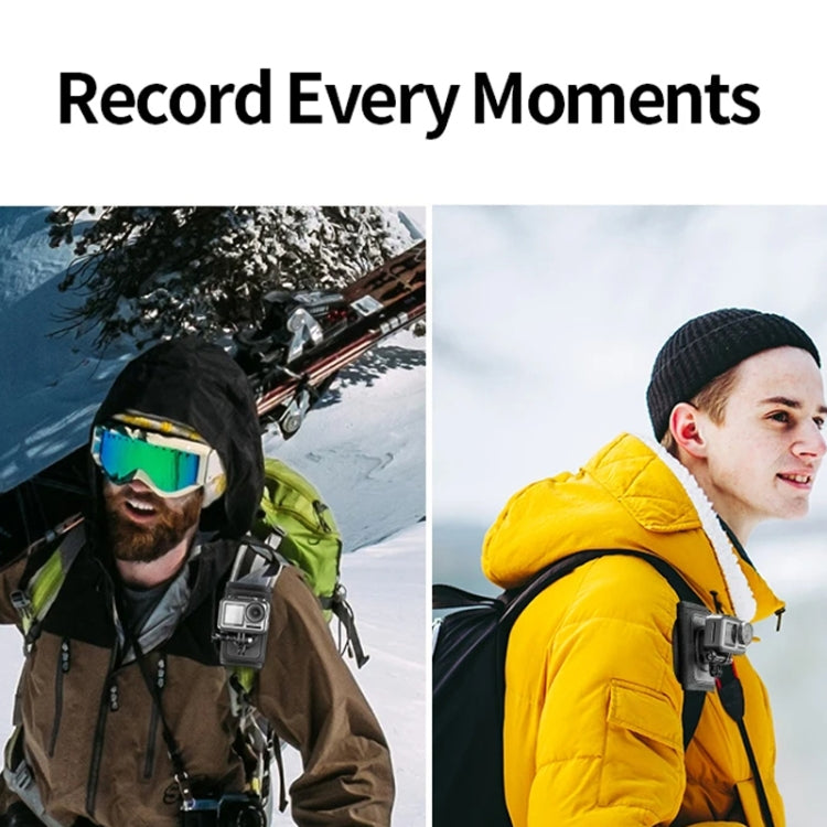 TELESIN Backpack Shoulder Strap Bracket Mount for GoPro Hero / Insta360 /  SJCAM / DJI Action Accessories, Spec: Set B - Backpack Clip by TELESIN | Online Shopping South Africa | PMC TechLife | Buy Now Pay Later Mobicred