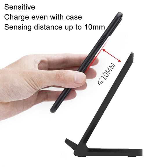 15W Desktop Wireless Charger Mobile Phone Wireless Fast Charging Bracket(Black)
