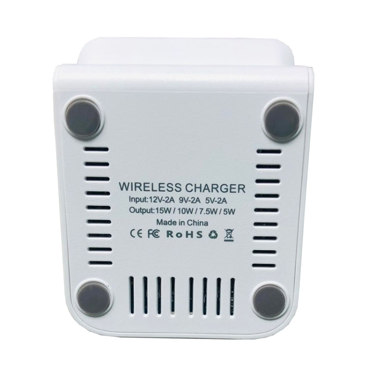 15W Desktop Wireless Charger Mobile Phone Wireless Fast Charging Bracket(Black)