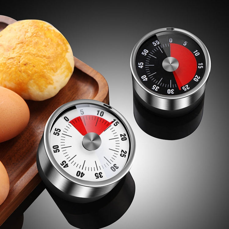 Kitchen Stainless Steel Mechanical Timer Student Time Management Reminder Baking Alarm Clock(Black) - Digital Countdown by PMC TechLife | Online Shopping South Africa | PMC TechLife