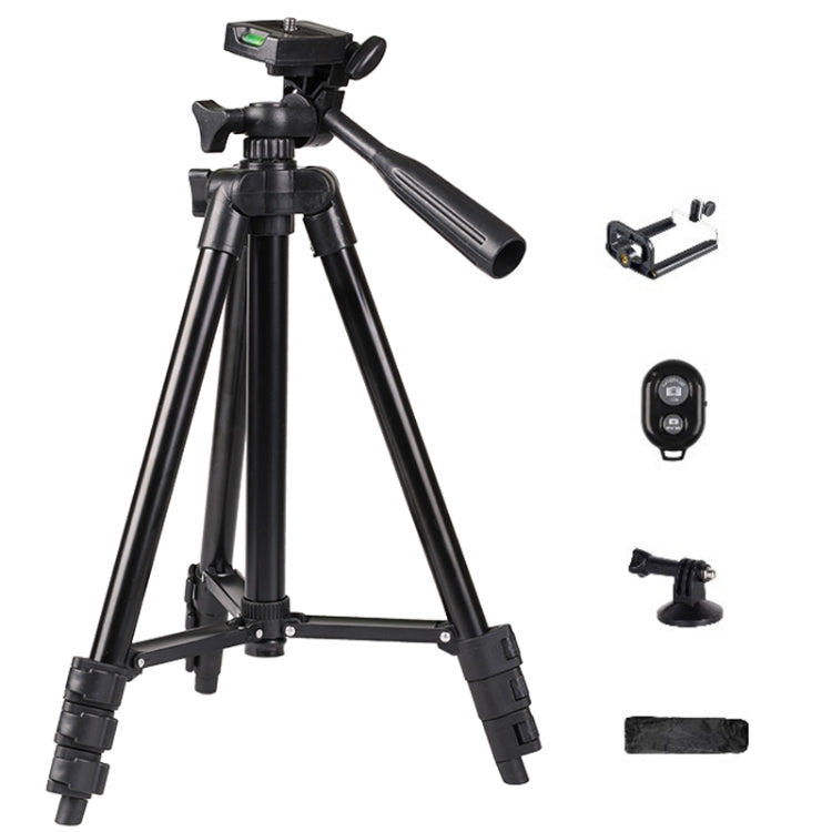 Portable Aluminum DSLR Camera Live Tripod Photography Retractable Landing Bracket, Specification: 102cm Tripod+Clip+Bag+Controller+Adaptor - Tripods by PMC TechLife | Online Shopping South Africa | PMC TechLife | Buy Now Pay Later Mobicred
