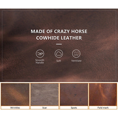 For Airtag CONTACTS FAMILY CF1139 First-layer Cowhide Tracker Protective Case Pet Locator Leather Case(Red) - Key Chain Series by CONTACTS FAMILY | Online Shopping South Africa | PMC Jewellery | Buy Now Pay Later Mobicred