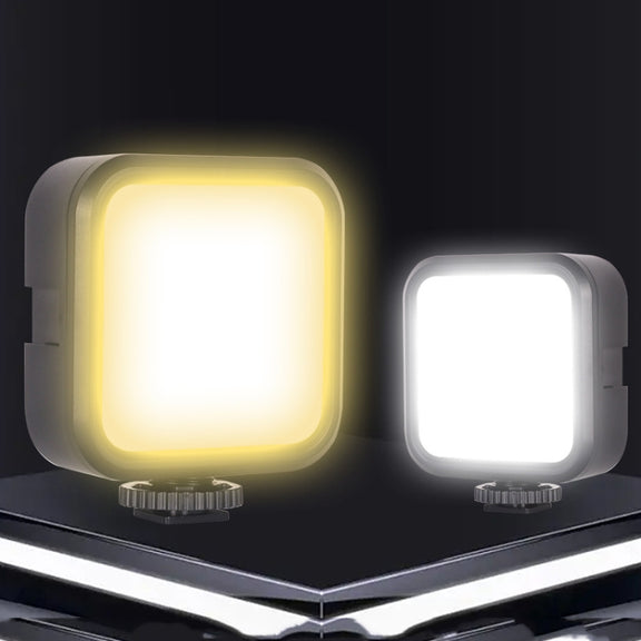 Portable Phone Desktop Live Fill Light Mini Pocket Light Shooting Camera Fill Lamp, Style: RGB Full Color With Hot Boots+Clip