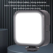 Portable Phone Desktop Live Fill Light Mini Pocket Light Shooting Camera Fill Lamp, Style: RGB Full Color With Hot Boots+Clip