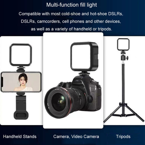 Portable Phone Desktop Live Fill Light Mini Pocket Light Shooting Camera Fill Lamp, Style: RGB Full Color