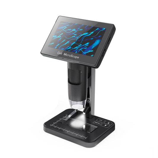 HD Electronic Digital Microscope 5 Inch Screen Touch Key 8000X Biological Cell Electronic Magnifying Glass - free shipping - PMC Jewellery - Order now!