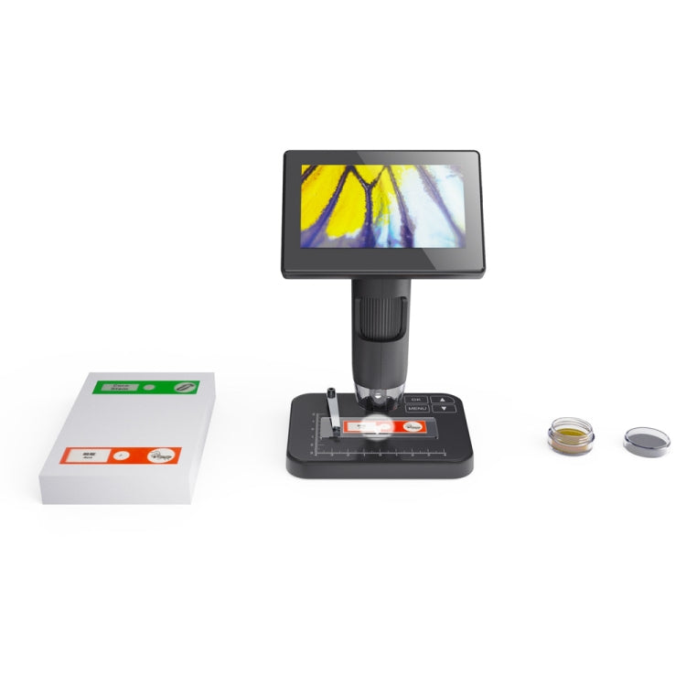 HD Electronic Digital Microscope 5 Inch Screen Touch Key 8000X Biological Cell Electronic Magnifying Glass - free shipping - PMC Jewellery - Order now!