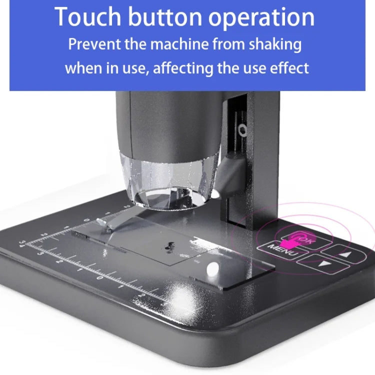 HD Electronic Digital Microscope 5 Inch Screen Touch Key 8000X Biological Cell Electronic Magnifying Glass - free shipping - PMC Jewellery - Order now!