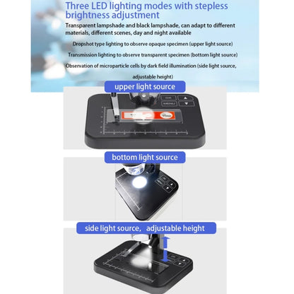 HD Electronic Digital Microscope 5 Inch Screen Touch Key 8000X Biological Cell Electronic Magnifying Glass - free shipping - PMC Jewellery - Order now!