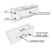 5V/12V WIFI Network Automatic Time Synchronization Digital Electronic Clock Module, Color: Red