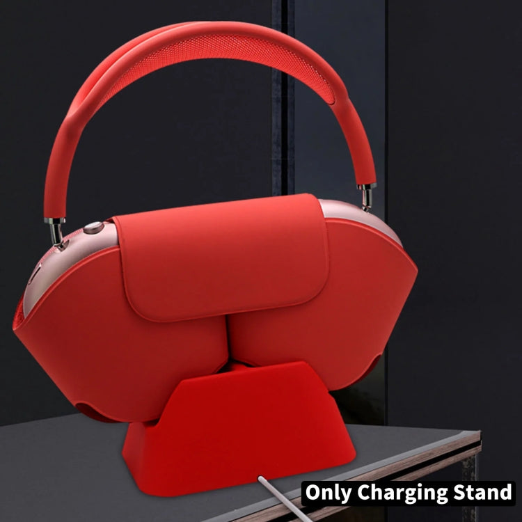 For AirPods Max Wireless Headphone Silicone Charger Dock Stand Base(Red) - Other Accessories by PMC TechLife | Online Shopping South Africa | PMC TechLife