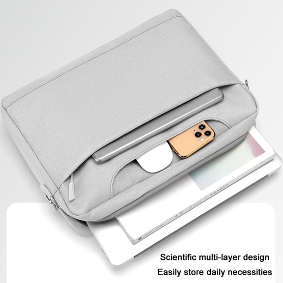 17.3 inch Portable Crossbody Air Bag Gaming Computer Laptop Shoulder Bag(Light Gray)