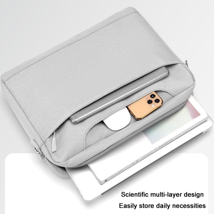 17.3 inch Portable Crossbody Air Bag Gaming Computer Laptop Shoulder Bag(Light Gray)