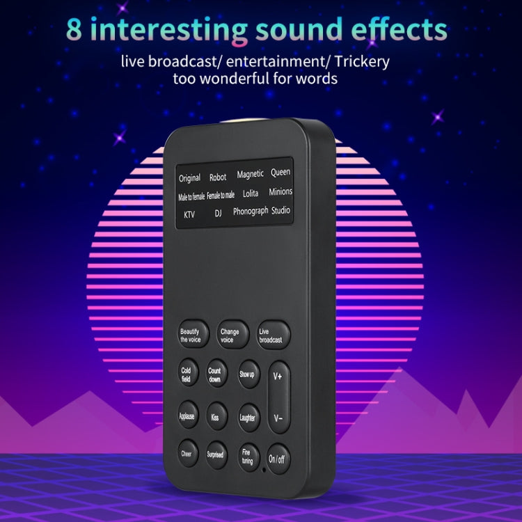S9 Mobile Phone Computer Live Sound Card Voice Changer Game Karaoke Recording Audio Transformer(English) - Live Sound Effects Processors by PMC TechLife | Online Shopping South Africa | PMC TechLife | Buy Now Pay Later Mobicred