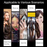 S9 Mobile Phone Computer Live Sound Card Voice Changer Game Karaoke Recording Audio Transformer(English)