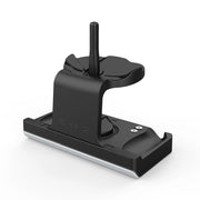 For Meta Quest 3 Headset Charging Base with Dazzle Lights VR Grip Charging Stand(White)