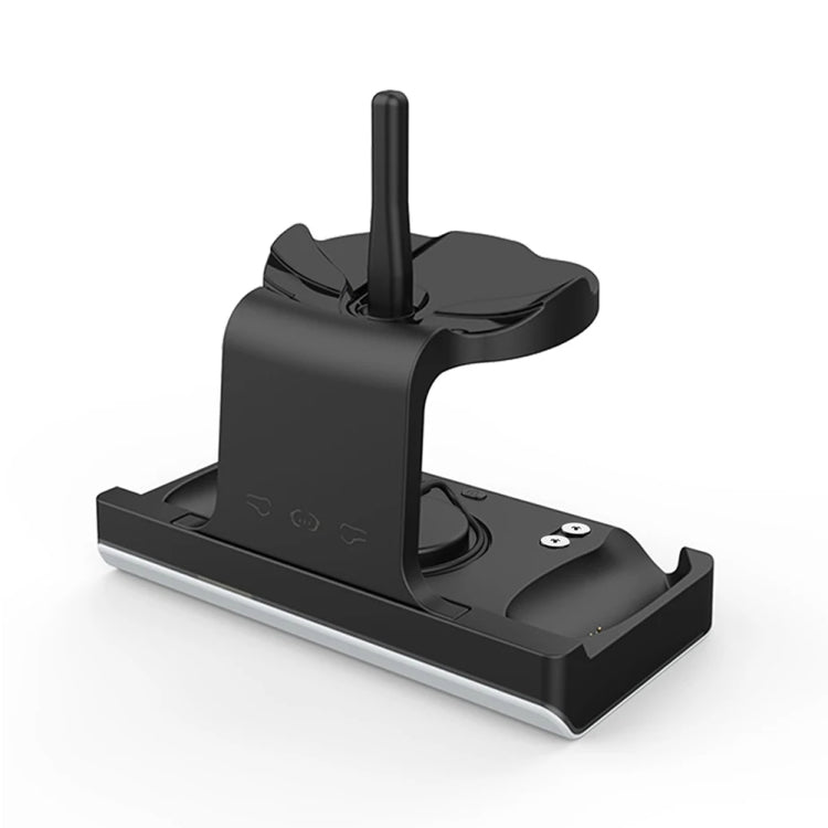 For Meta Quest 3 Headset Charging Base with Dazzle Lights VR Grip Charging Stand(White)