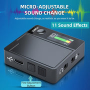 A9 Mobile Phone Computer Live Recording Mini Color Screen Display Sound Card Voice Changer, Spec: English Set