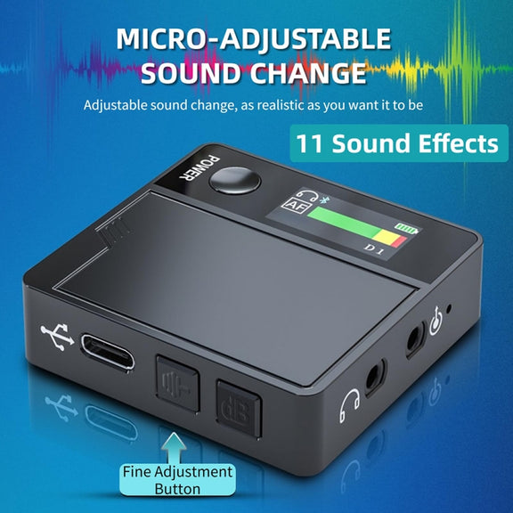 A9 Mobile Phone Computer Live Recording Mini Color Screen Display Sound Card Voice Changer, Spec: English Set