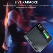 A9 Mobile Phone Computer Live Recording Mini Color Screen Display Sound Card Voice Changer, Spec: English Set