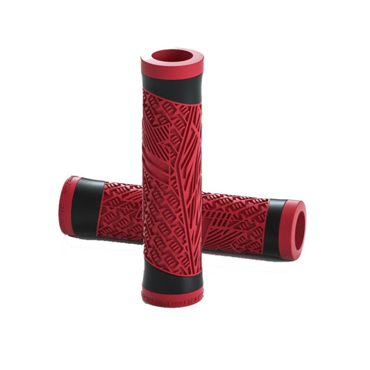 ENLEE E-235151 1pair Silicone Bicycle Covers Mountain Bike Cycling Grips With Handlebar Blocking(Red) - Bicycle Grips by ENLEE | Online Shopping South Africa | PMC Jewellery | Buy Now Pay Later Mobicred