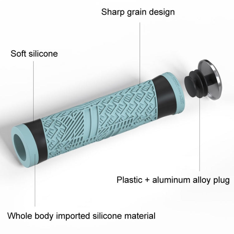 ENLEE E-235151 1pair Silicone Bicycle Covers Mountain Bike Cycling Grips With Handlebar Blocking(Black) - free shipping - PMc TechLife - Order now!