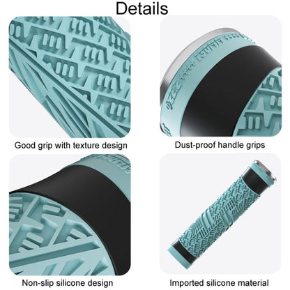 ENLEE E-235151 1pair Silicone Bicycle Covers Mountain Bike Cycling Grips With Handlebar Blocking(Light Green) - Bicycle Grips by ENLEE | Online Shopping South Africa | PMC Jewellery | Buy Now Pay Later Mobicred