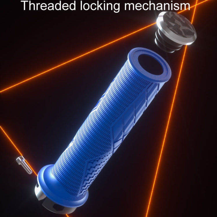 ENLEE 1pair Silicone Bicycle Covers Lockable Cycling Grips With Handlebar Blocking(Green) - Bicycle Grips by ENLEE | Online Shopping South Africa | PMc TechLife | Buy Now Pay Later Mobicred