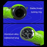 ENLEE 1pair Silicone Bicycle Covers Lockable Cycling Grips With Handlebar Blocking(Green)