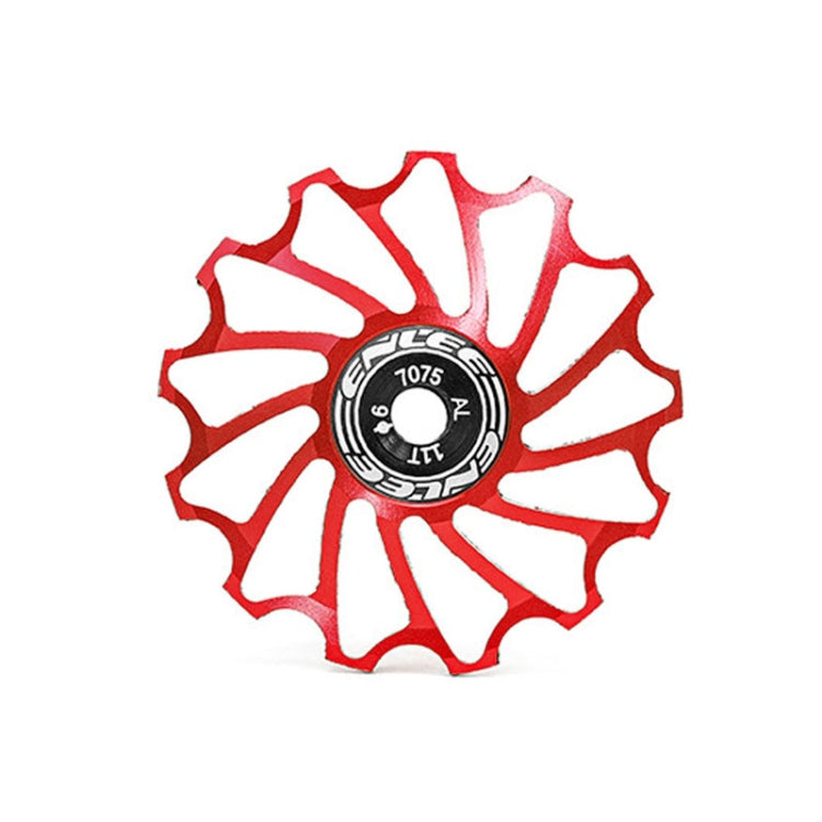 ENLEE Mountain Bicycle Rear Derailleur Guide Wheel Ceramic Bearing Tension Pulley, Size: 11T(Red) - Guide wheels by ENLEE | Online Shopping South Africa | PMc TechLife | Buy Now Pay Later Mobicred