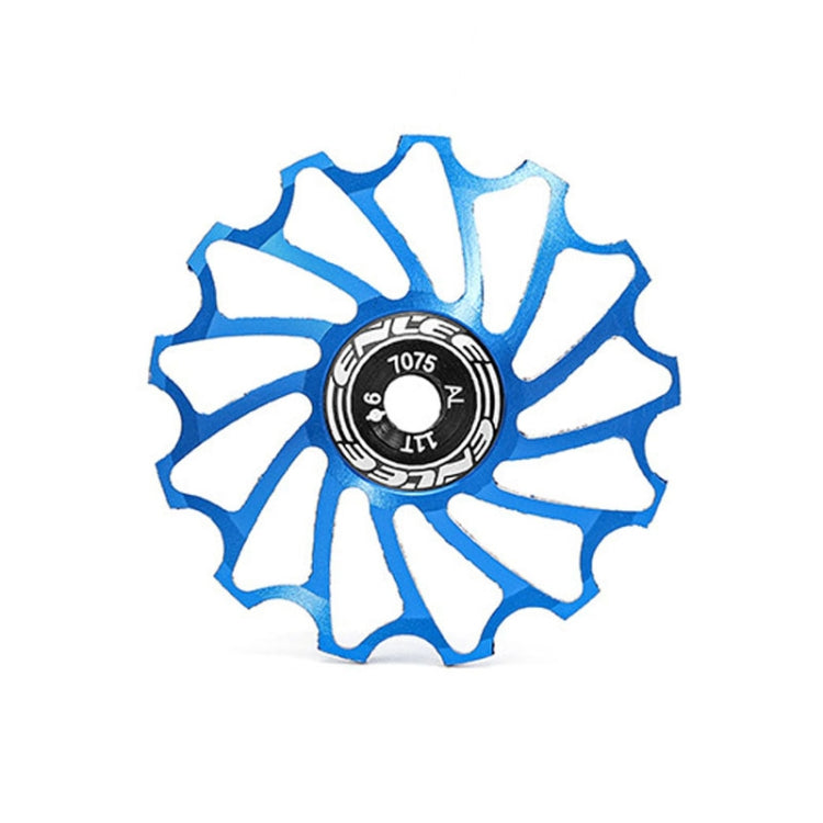 ENLEE Mountain Bicycle Rear Derailleur Guide Wheel Ceramic Bearing Tension Pulley, Size: 11T(Blue) - Guide wheels by ENLEE | Online Shopping South Africa | PMC TechLife | Buy Now Pay Later Mobicred