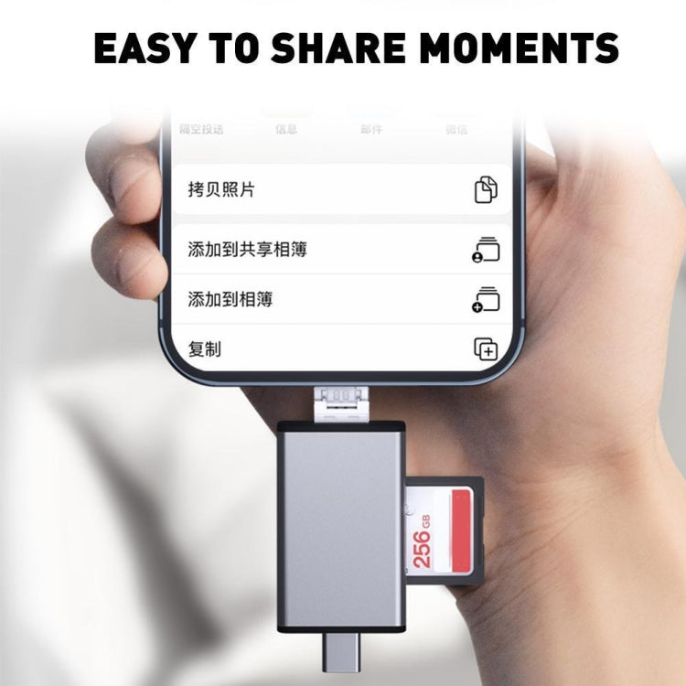 7 in 1 OTG SD Card Reader USB Type-C Adapter TF SD SIM PIN Storage Box(Black) -  by PMC Jewellery | Online Shopping South Africa | PMC Jewellery | Buy Now Pay Later Mobicred