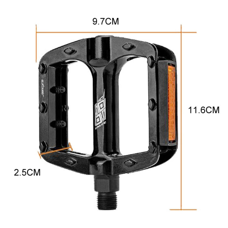 ENLEE M504 1pair Bicycle Aluminum Ball Pedals Recreational Pedals With Reflectors(Black) - Pedals by ENLEE | Online Shopping South Africa | PMc TechLife | Buy Now Pay Later Mobicred