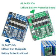 4 S 14.8V / 12.8V 30A Lithium Battery Protective Plate With Equalizer Lithium Iron Phosphate Battery Protection Board(3.2V LiFePO4)