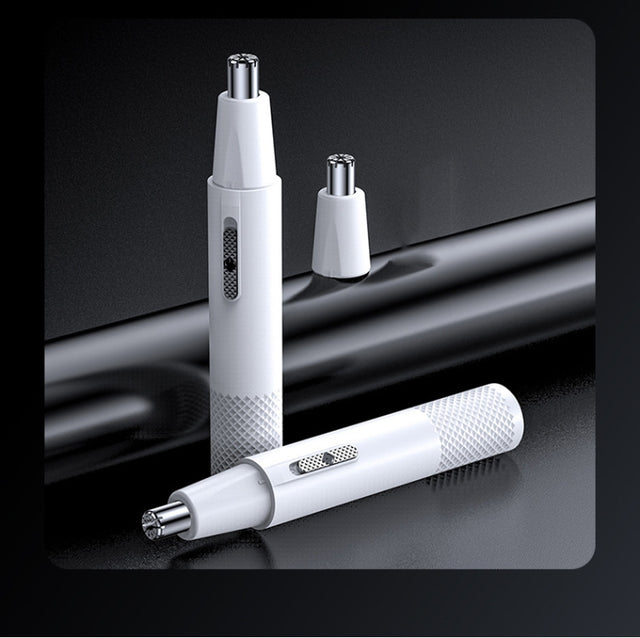 Electric Nose Hair Clipper Rechargeable Washable Portable Travel  Trimmer(White)