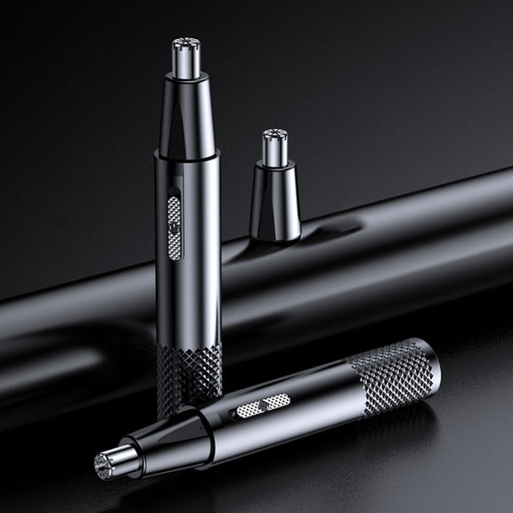 Electric Nose Hair Clipper Rechargeable Washable Portable Travel  Trimmer(Black)