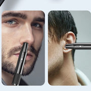 Electric Nose Hair Clipper Rechargeable Washable Portable Travel  Trimmer(White)