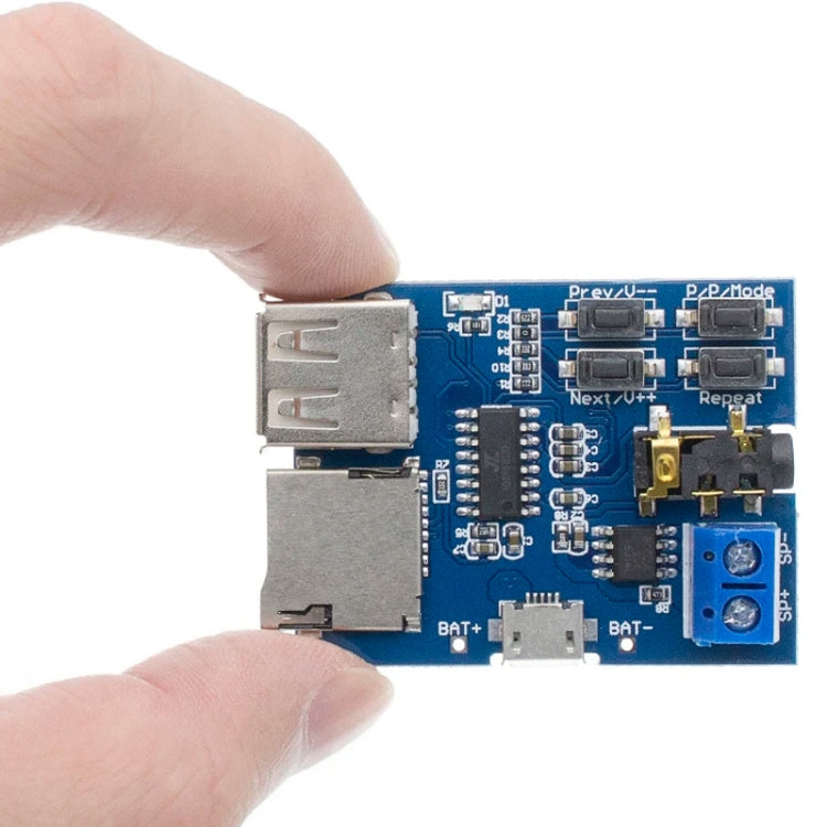 MP3 Lossless Decoder Board Decoder TF Card USB Flash Drive MP3 Decoding Player Module With Amplifier, Interface: Micro - Breadboard / Amplifier Board by PMc TechLife | Online Shopping South Africa | PMc TechLife | Buy Now Pay Later Mobicred