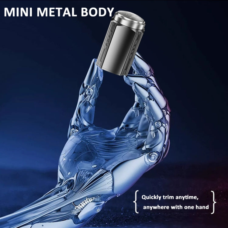 Smart Digital Display Electric Shaver Rechargeable Pocket Razor, Spec: 6 Leaf Knife Head Black - Electric Shavers by PMC TechLife | Online Shopping South Africa | PMC TechLife | Buy Now Pay Later Mobicred