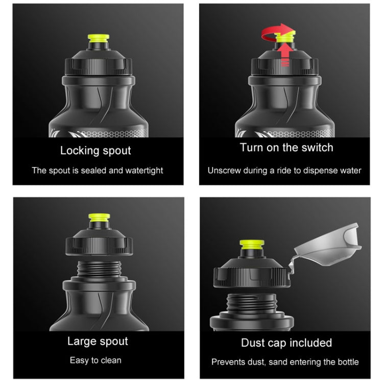 ENLEE E-SH305 Bicycle Water Cup Squeeze Fitness Sports Bottle With Dust Cap 550ml(Yellow) - free shipping - PMC TechLife - Order now!