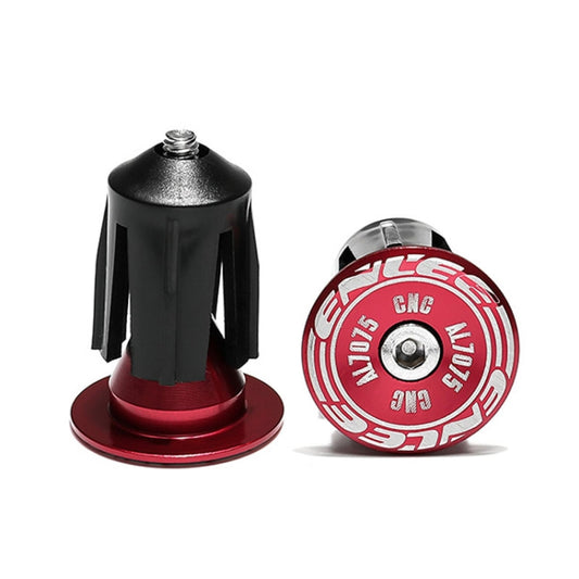 ENLEE BD40 1pair Mountain Bike Aluminum Expandable Handlebar Plugs Bicycle Grip Blocker Accessories(Red) - free shipping - PMC Jewellery - Order now!